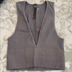 Urban Outfitters Charcoal Ribbed Tank Top - Size S